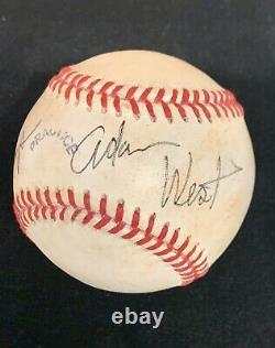 RARE 1 OF 1 To DONALD TRUMP From ADAM WEST PSA Certified Autographed Baseball