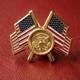 Rare Authentic Vip Signed Flag Pin Designed By President Trump 47 Version! Read