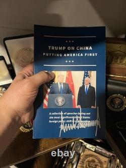 RARE Donald Trump Autographed Trump On China Putting America First Book