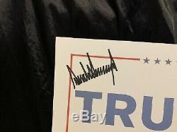 RARE President Donald Trump Signed/Autographed 2016 (12 X 18) Campaign Poster