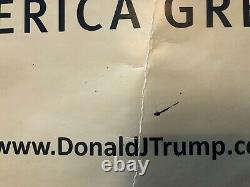 RARE President Donald Trump Signed/Autographed 2016 Campaign Poster SHIPS FREE