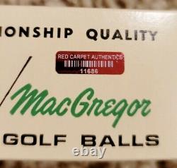 RARE, SIGNED President Donald Trump AUTOGRAPH Signature, Golf balls Box with COA