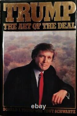 RARE SIGNED President Donald Trump The Art of the Deal 1987 Edition 80's MAGA