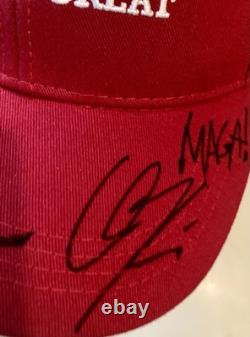 RARE Signed Donald Trump/Charlie Kirk/Kid Rock/JD Vance/Hulk Hogan/Tom Homan Hat
