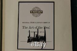 Rare 2016 Certified Hand Signed Election Edition Donald Trump Art Of The Deal