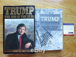 Rare DONALD TRUMP autographed THE ART OF THE DEAL 1987 FIRST EDITION Book PSA