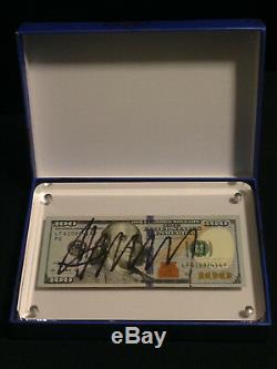 Rare Donald Trump $100 Hundred Dollar Bill Slabbed Autographed Signed Signature