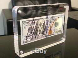 Rare Donald Trump $100 Hundred Dollar Bill Slabbed Autographed Signed Signature