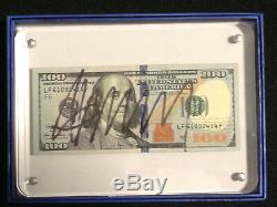 Rare Donald Trump $100 Hundred Dollar Bill Slabbed Autographed Signed Signature