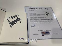 Rare Donald Trump Signed Autographed Crippled America Hardcover Book Psa/dna Coa