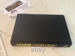 Rare Donald Trump Signed with Full Name. How To Get Rich /Nice Full Signature