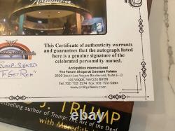Rare Donald Trump Signed with Full Name. How To Get Rich /Nice Full Signature