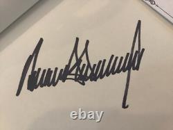 Rare Donald Trump Signed with Full Name. How To Get Rich /Nice Full Signature