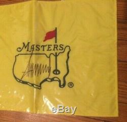 Rare Orig Auto/Signed Donald Trump Masters Golf Flag