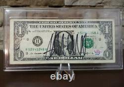 Rare President Trump Autographed $1 Bill Federal Reserve Note PAAS Certified COA