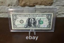 Rare President Trump Autographed $1 Bill Federal Reserve Note PAAS Certified COA