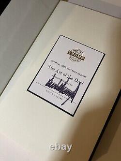 Rare SIGNED 2016 Election Art Of The Deal President Donald Trump Authentic