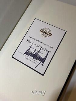 Rare SIGNED 2016 Election Art Of The Deal President Donald Trump Authentic