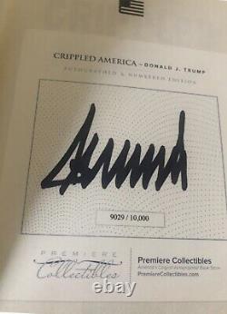 Rare SIGNED Numbered 9029 Donald Trump Crippled America Make America Great Again