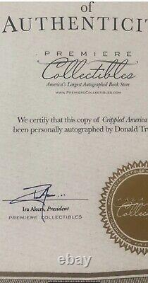 Rare SIGNED Numbered 9029 Donald Trump Crippled America Make America Great Again