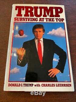 Relist AUTOGRAPHED President Donald J. Trump 1990 SURVIVING AT THE TOP