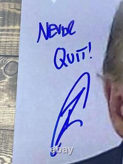 Robert O'Neill Signed Donald Trump 8x10 Mug Shot Photo PSA/DNA