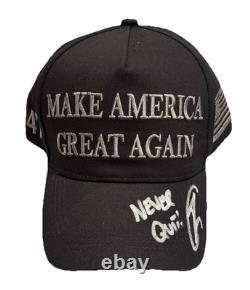Robert O'Neill Signed Donald Trump/Elon Musk Dark MAGA Campaign Hat PSA