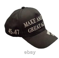 Robert O'Neill Signed Donald Trump/Elon Musk Dark MAGA Campaign Hat PSA