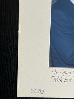 Ronald Reagan President Signed Photo Mat! Autograph Donald Trump Politics