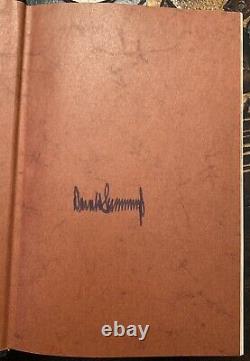 SIGNED 1980s Signature Art Of Deal Donald Trump Full Classic Autograph President