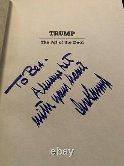 SIGNED, 1987 3rd Edition Classic Late 80s Signature Art Of The Deal Donald Trump