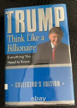 SIGNED, Autographed Collector's, President DONALD TRUMP THINK LIKE A BILLIONAIRE