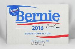 SIGNED Bernie Sanders 2016 Campaign Sign Democratic Presidential Placard Trump