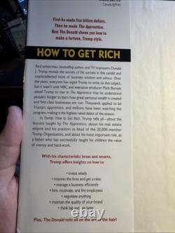 SIGNED Book by Donald Trump How to Get Rich Hardcover Dustjacket 1% MAGA Prez