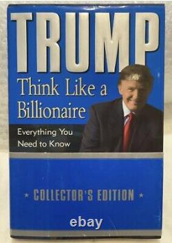 SIGNED, Collector's Autograph President DONALD TRUMP THINK LIKE BILLIONAIRE Book