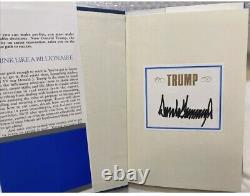 SIGNED, Collector's Autograph President DONALD TRUMP THINK LIKE BILLIONAIRE Book