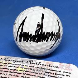 SIGNED DONALD TRUMP Signed Golf Ball 45-47 President Signature MAGA Hologram COA