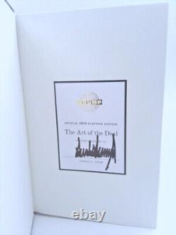 SIGNED DONALD TRUMP The Art Of The Deal 2016 Election Edition Hardcover Book