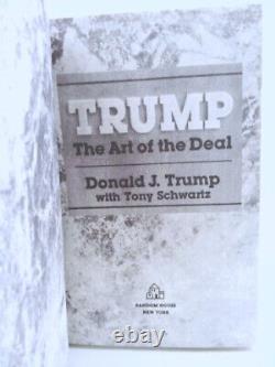 SIGNED DONALD TRUMP The Art Of The Deal 2016 Election Edition Hardcover Book