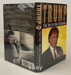 SIGNED First Edition First Printing Donald Trump THE ART OF THE COMEBACK VeryG