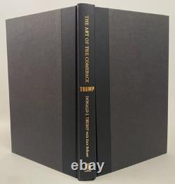 SIGNED First Edition First Printing Donald Trump THE ART OF THE COMEBACK VeryG