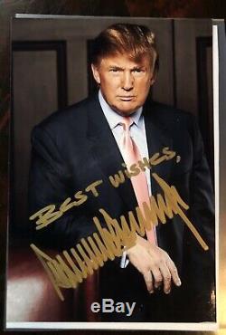 SIGNED PHOTOGRAPH DONALD TRUMP REPUBLICAN 45 PRESIDENT Authentic Autograph Rare