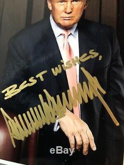 SIGNED PHOTOGRAPH DONALD TRUMP REPUBLICAN 45 PRESIDENT Authentic Autograph Rare