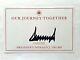 Signed! President Donald J Trump Bookplate Our Journey Together