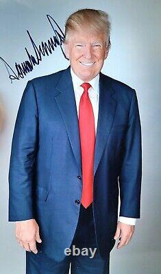 SIGNED President Donald Trump 8x12 Photo autographed Photo w COA MAGA