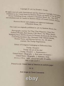 SIGNED! President Donald Trump Book The Art Of The Deal Official 2016 Election