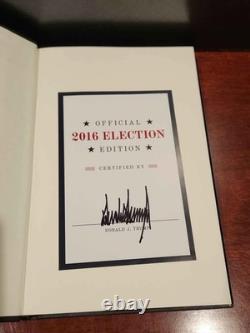 SIGNED! President Donald Trump Book The Art Of The Deal Official 2016 Election