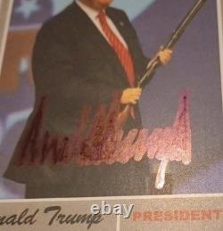 SIGNED President Donald Trump Card MAGA Autographed