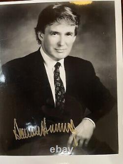 SIGNED President Donald Trump original autographed photograph Photo Gold Sharpie