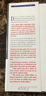 SIGNED The America We Deserve Trump (Stated 1st Edition / 1st Print) HC/DJ